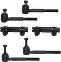 4WD Front Inner & Outer Tie Rods + Adjustment Sleeve 6pc Set P5651