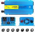 500W Pure Sine Wave Power Inverter DC 12V to 110V/120V AC Dual USB Charging Ports 2 AC Outlets Cigarette Lighter Plug Pack of 2 O463