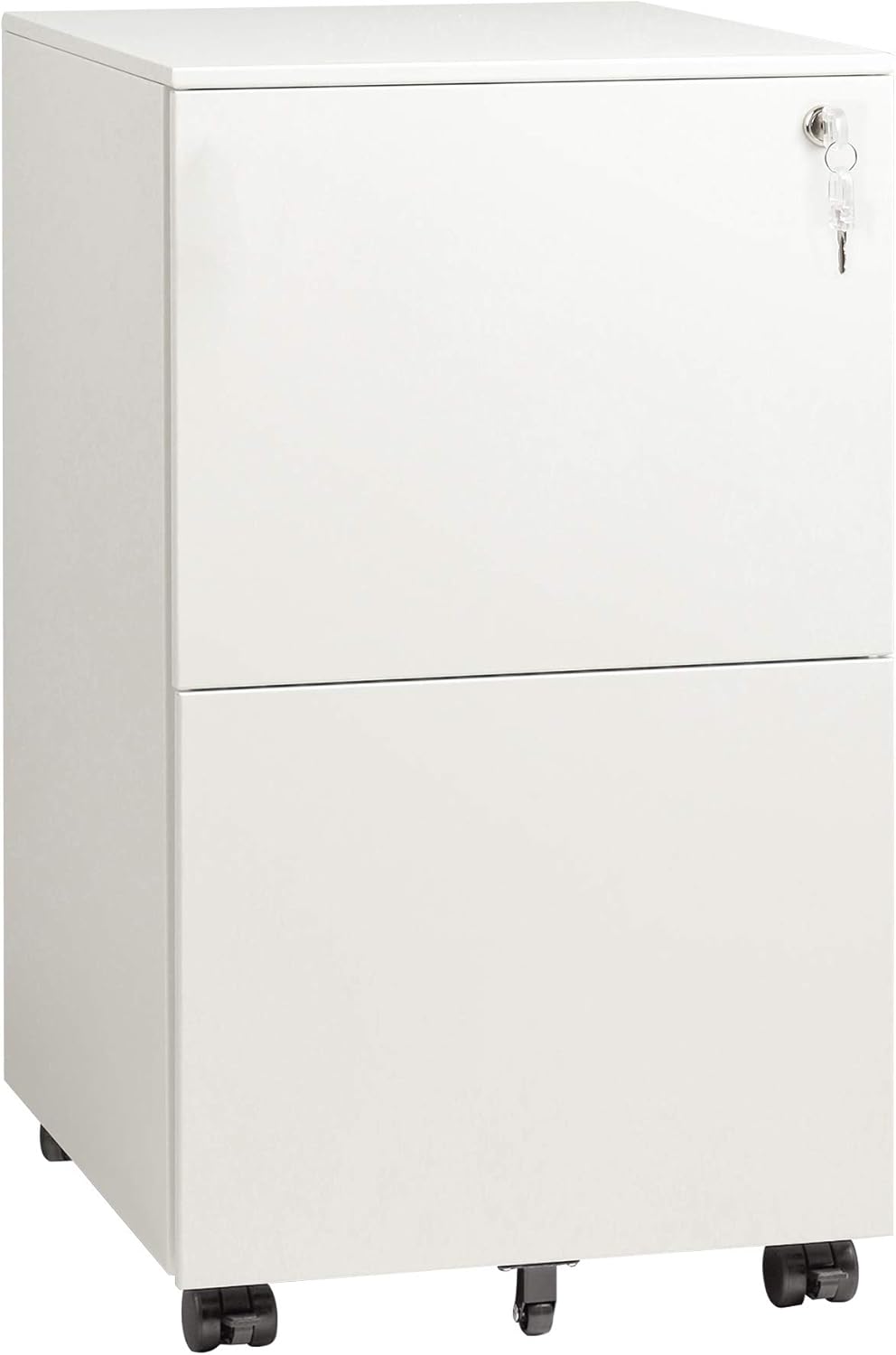 Black Vertical File Cabinet with Lock H343