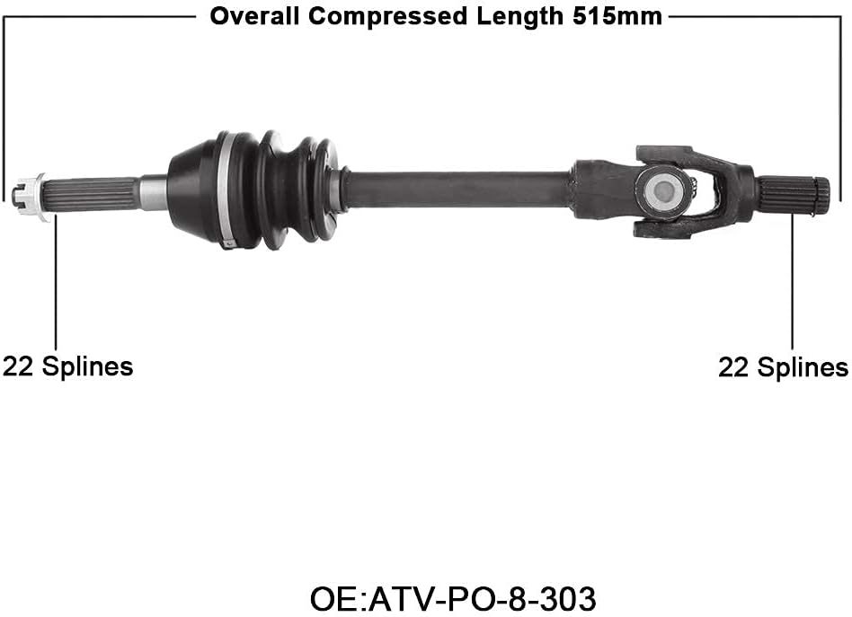 CV Axle Complete Shaft Assembly Pack of 2 S5938
