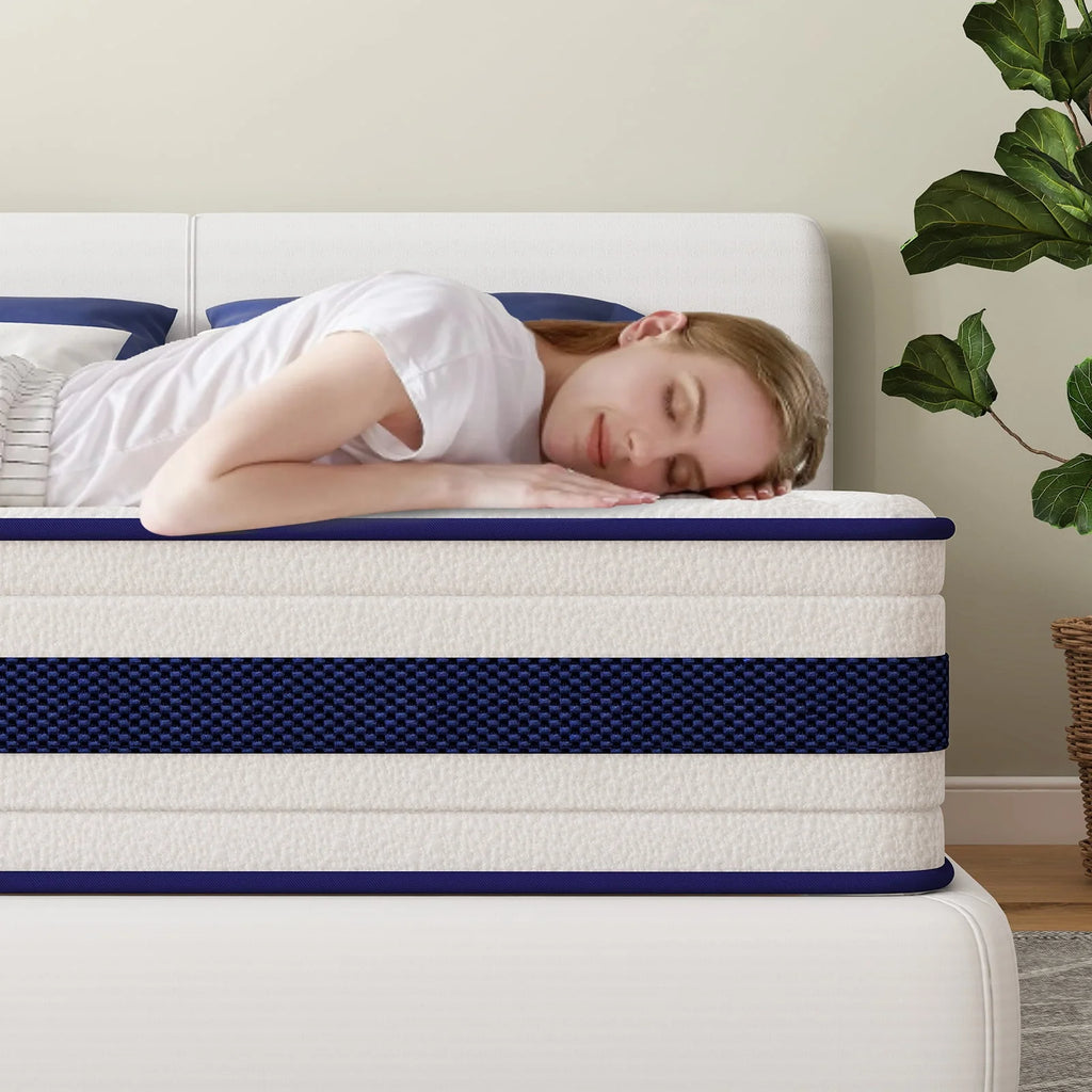 Queen 10 Inch Hybrid Memory Foam Mattress R735