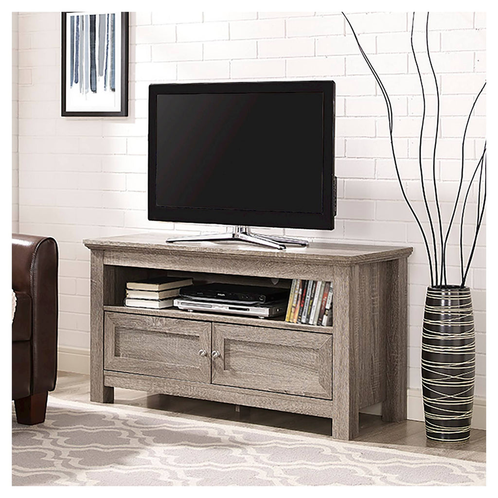 Driftwood Wood TV Media Stand Storage Console U393
