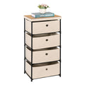 4 Drawer Fabric Storage Nightstand A488995
