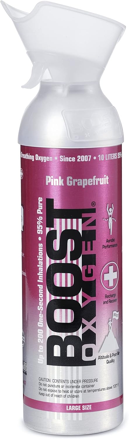 4 Pack Large 10L Natural Portable Pure Oxygen Canister B6697