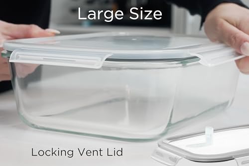 Large Glass Food Storage Containers with Lids, BPA Free Z483