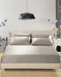 Fitted Sheet Seamless 19 Momme Silvergray 152 x 203 + 40cm Y271