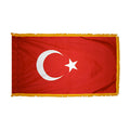 3ft. x 5ft. Turkey Flag with Side Pole Sleeve and Fringe F7593