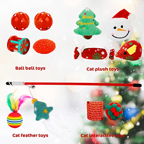 Christmas 12 PCS Catnip Plush Cat Toys P2728