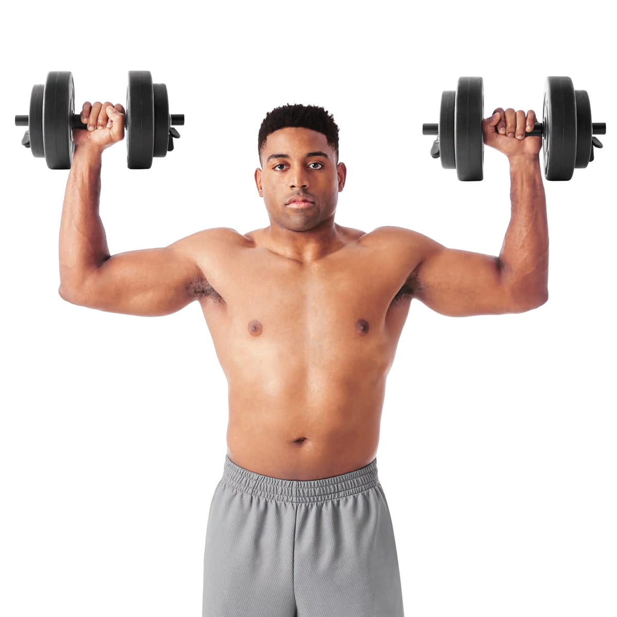40lb Adjustable Vinyl Dumbbell Set L1652