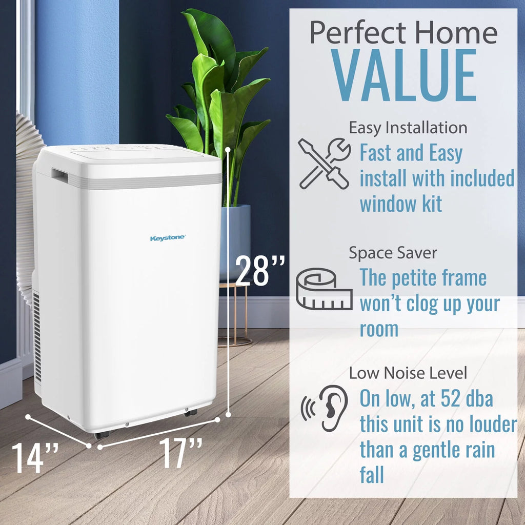 6,500 BTU 115-Volt Portable Air Conditioner White O265