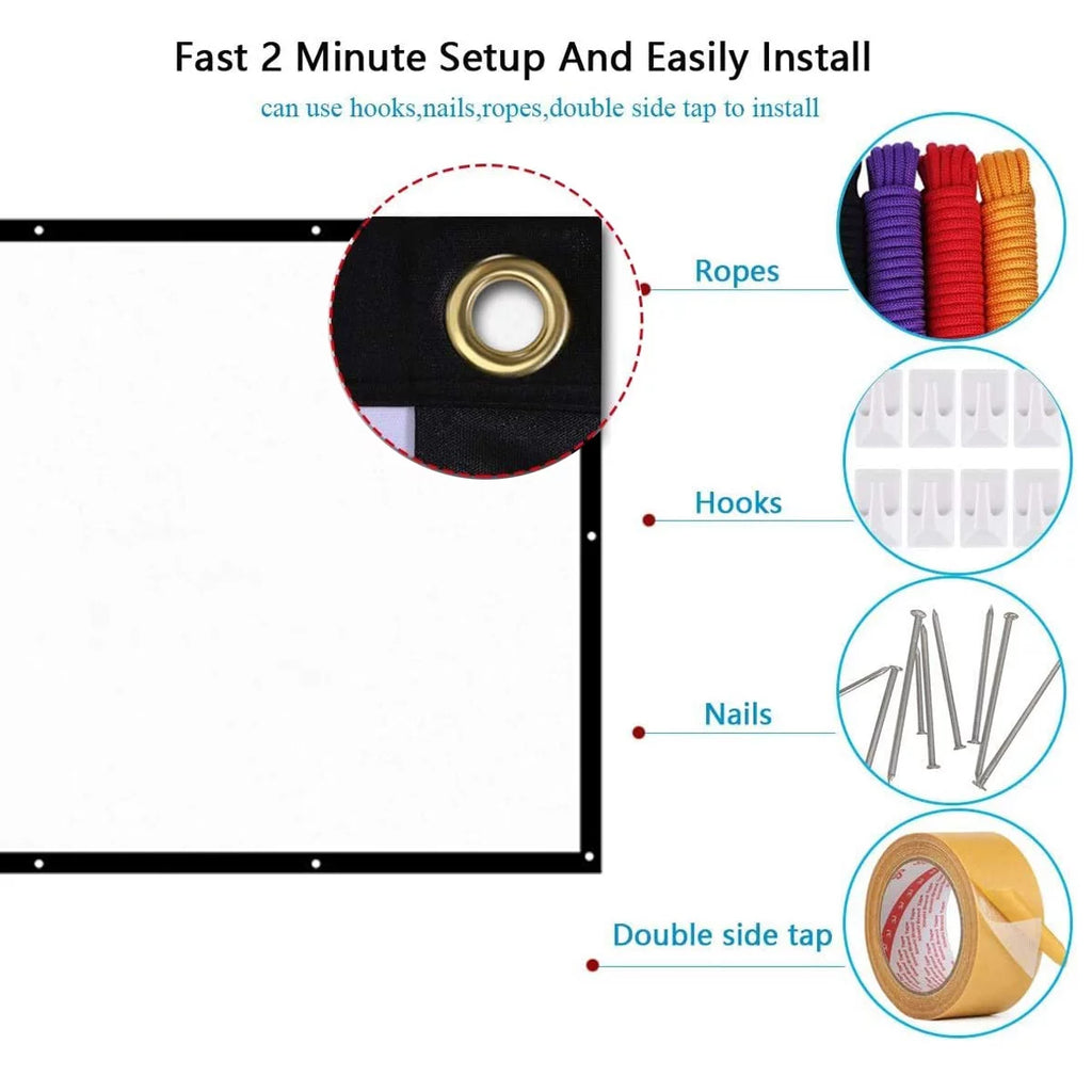 150 Inch 16:9 Foldable Projection Screen E603