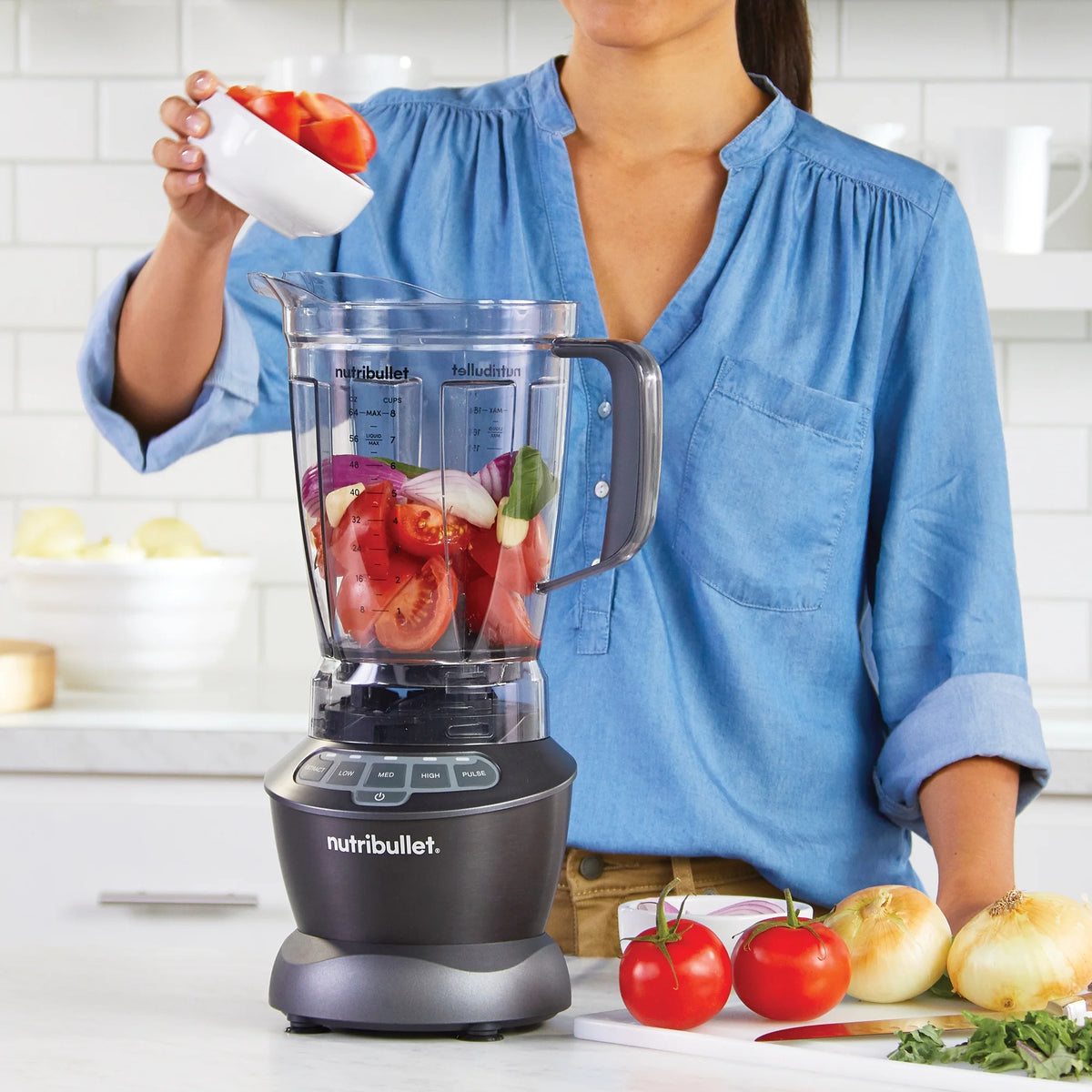 Dark Gray 64 oz. Full-Size Blender Combo V6400