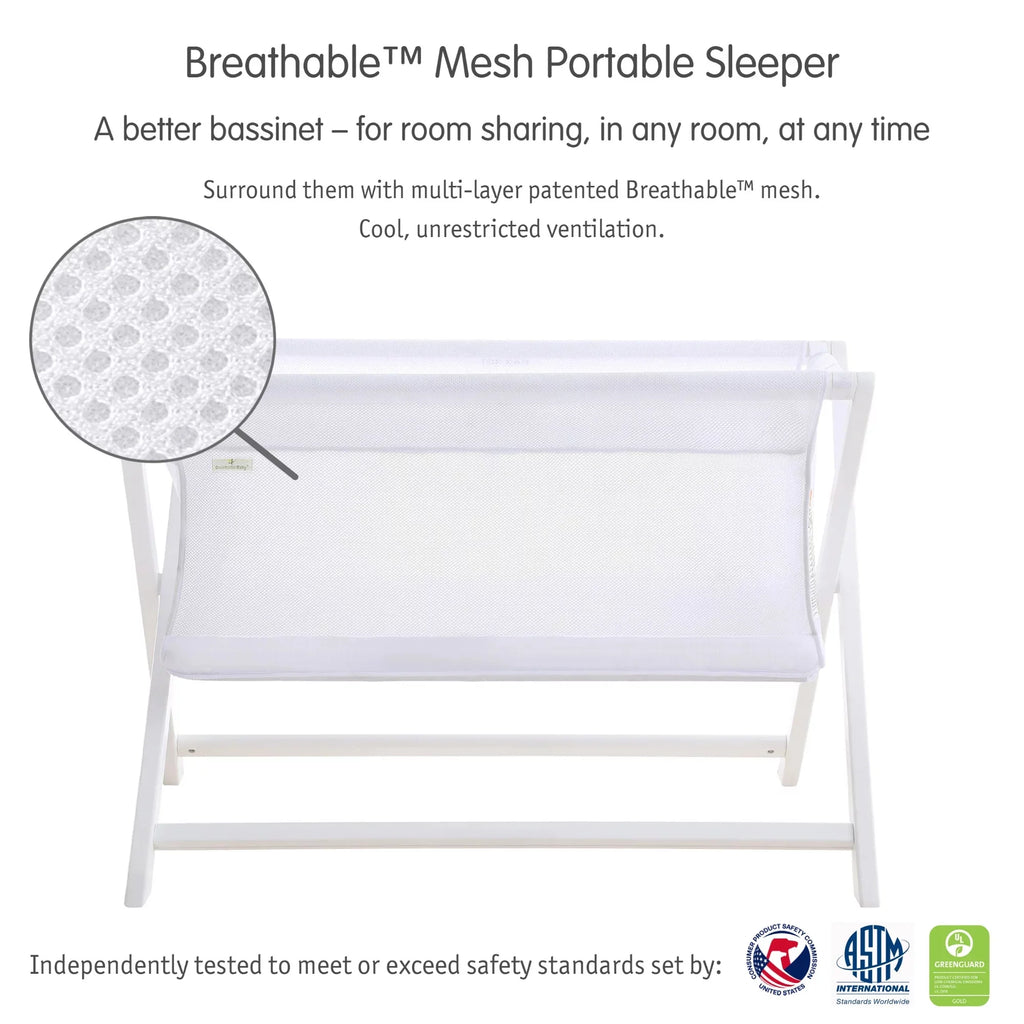 White Breathable Mesh Portable Sleeper E786522