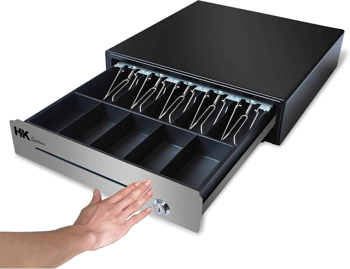 16 Heavy Duty Black Push Open Cash Drawer with Metal Bracket U712