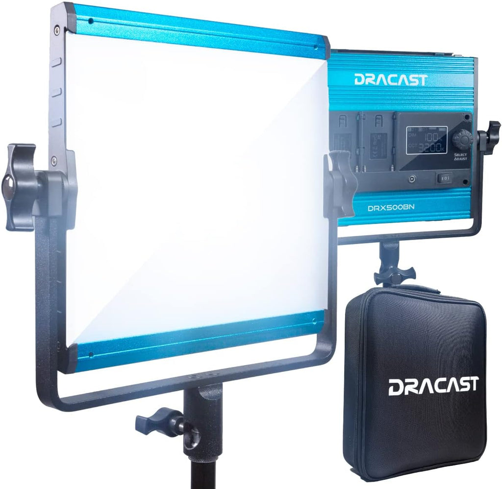 Daylight 5600K LED Video Light Panel, Dimmable 0-100%, CRI & TLCI 96+ I955