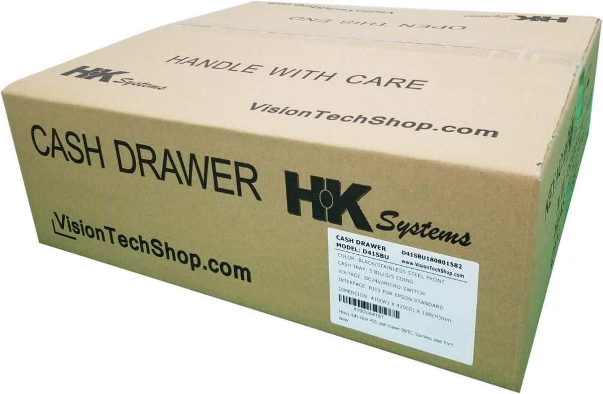 16 Heavy Duty Black Push Open Cash Drawer with Metal Bracket U712
