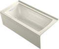 60" x 30" White Alcove Bath with Integral Apron R8595