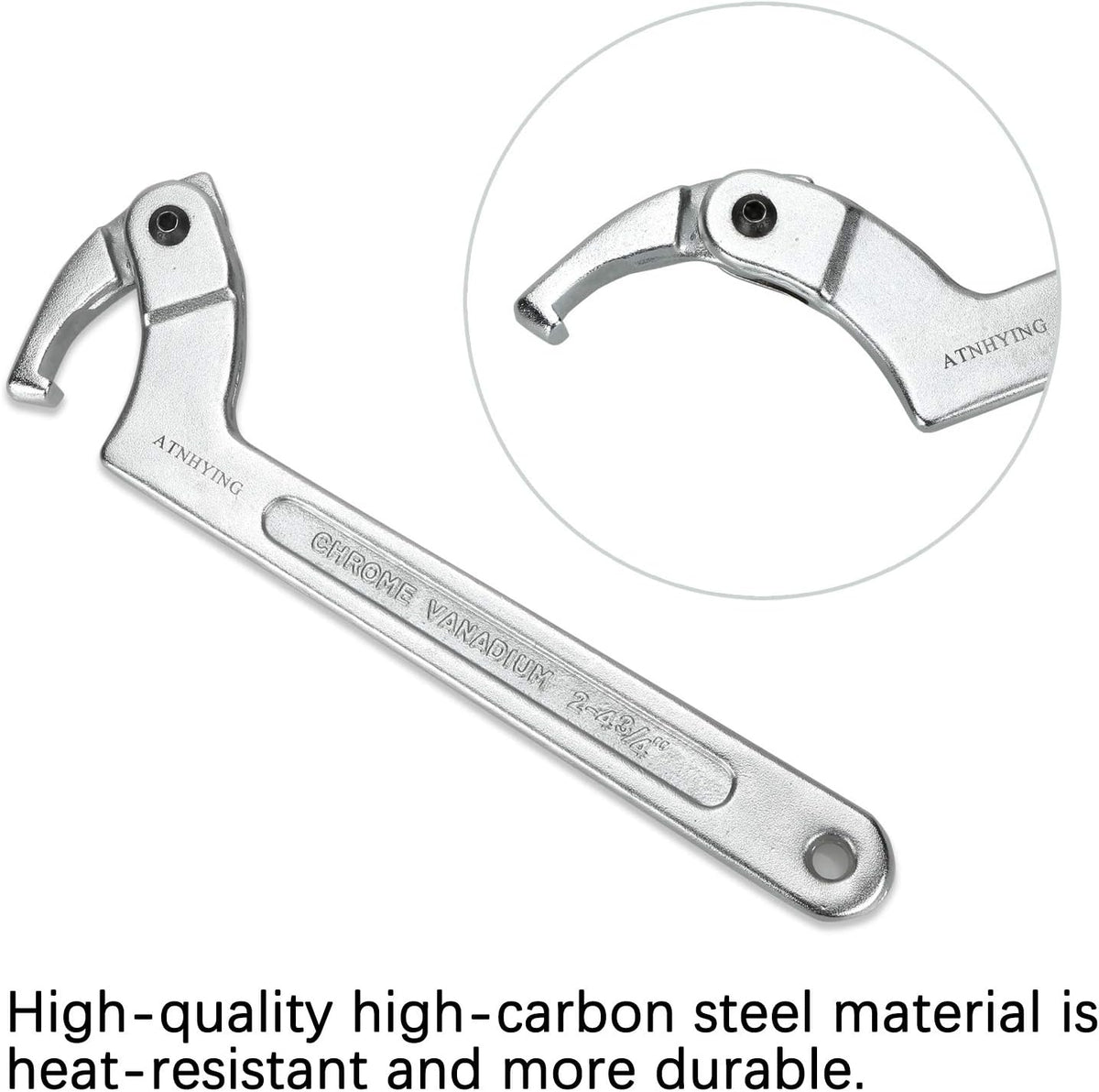 4 pcs Adjustable Spanner Wrench Set E615059