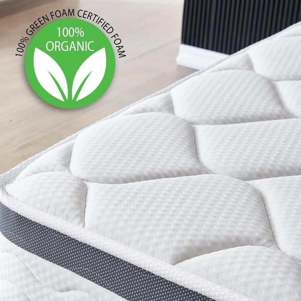 Twin Size 10 Inch Memory Foam Spring Hybrid Mattress Y44673