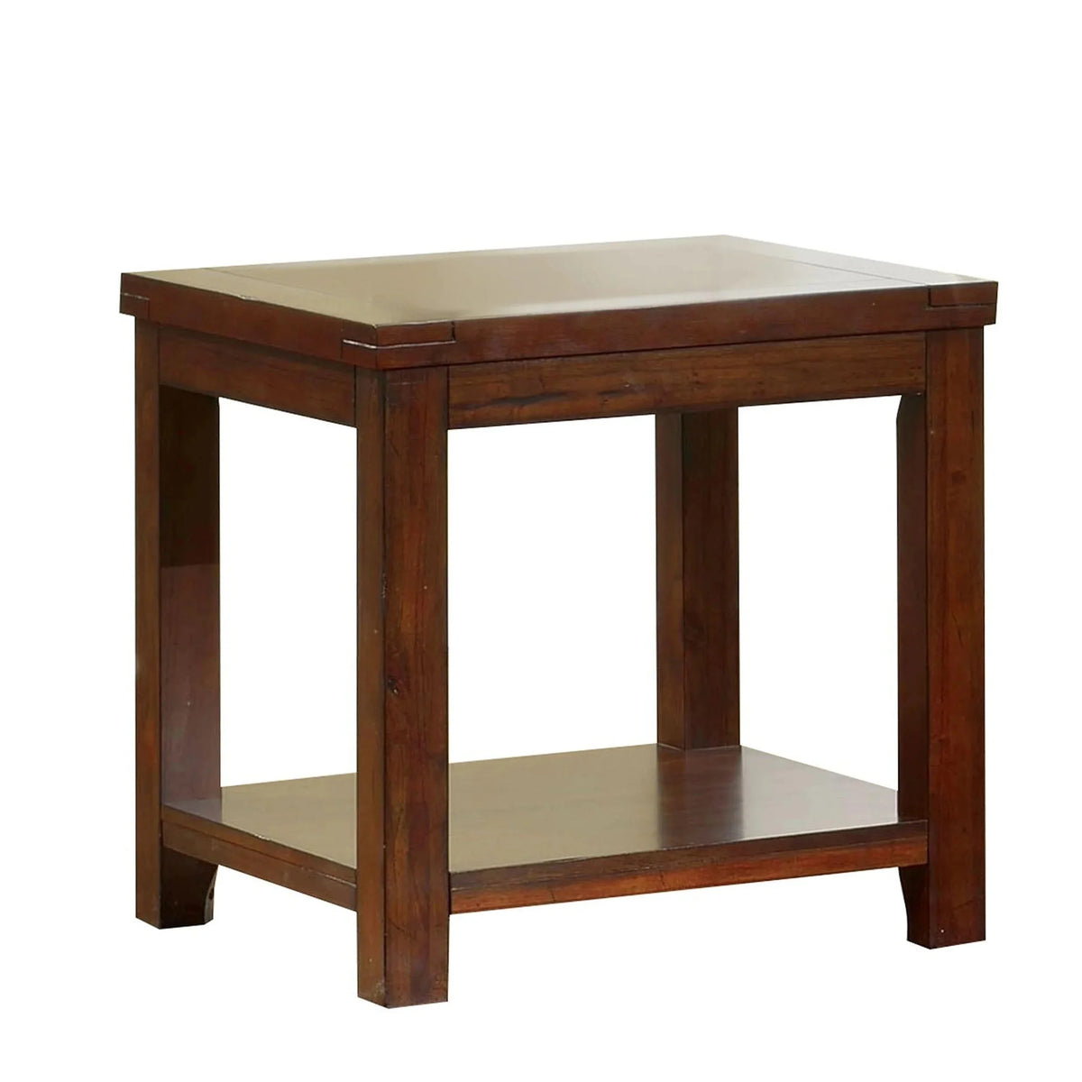 Dark Cherry Open Shelf End Table M912