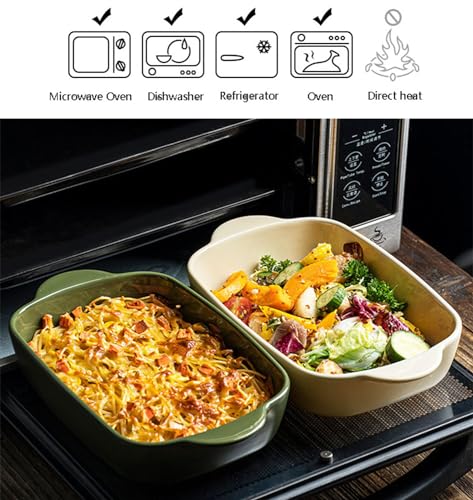 33oz Ceramic Rectangular Baking Dish with Lid A45397