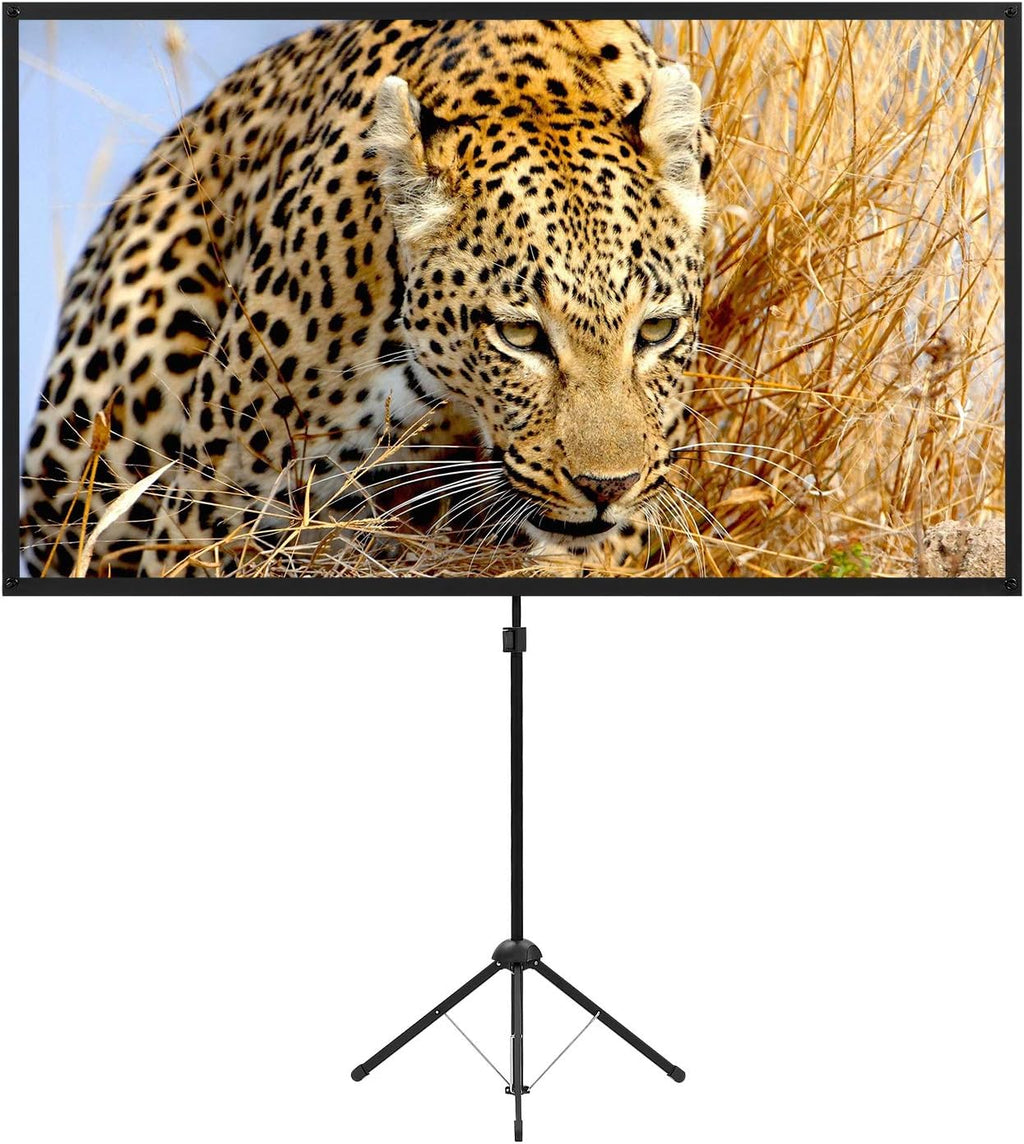 80 Inch 16:9 Portable Projector Screen with Stand M333644