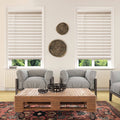 White 57x22 Faux Wood Cordless Blinds F980