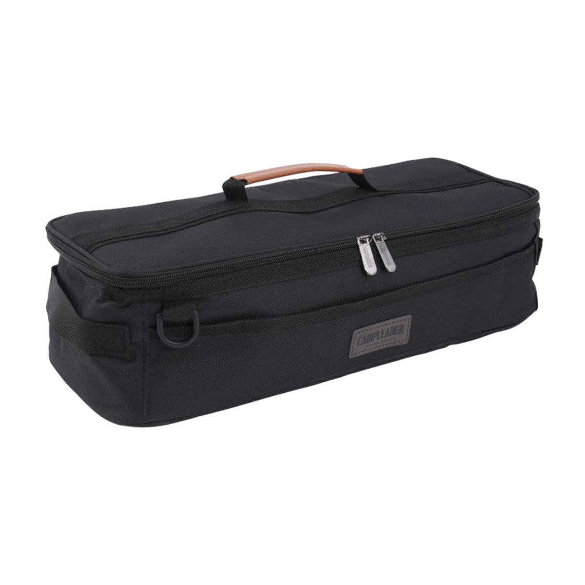 Tent Pole Bag with Handle Pockets Storage Bag for Hiking Travel black A822