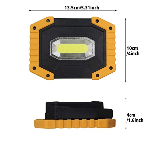 Rechargeable 2 Pack 30W 2000LM Portable Cordless Waterproof LED Work Light M7498