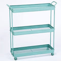 Three Tier Metal Cart with Casters K100