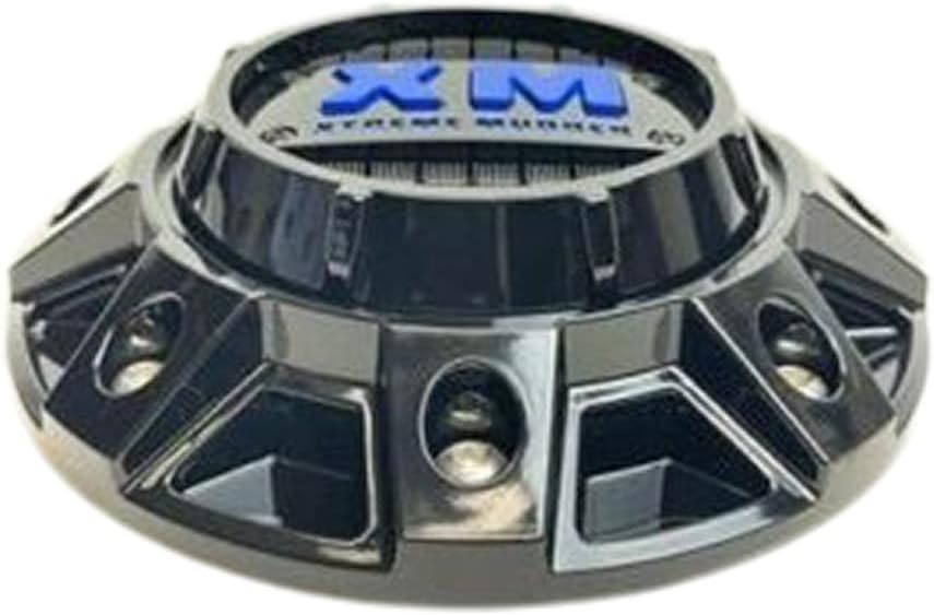 Gloss Black and Blue Logo Wheel Center Cap Pack of 2 M79549