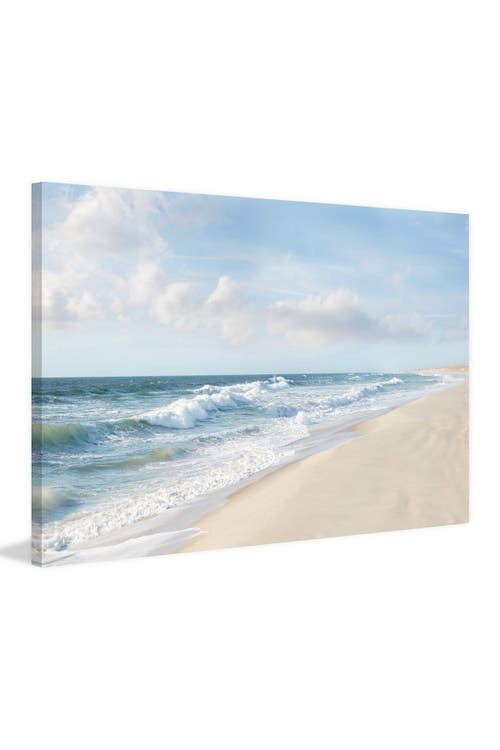Shore and Waves Painting Print on Wrapped Canvas S1884