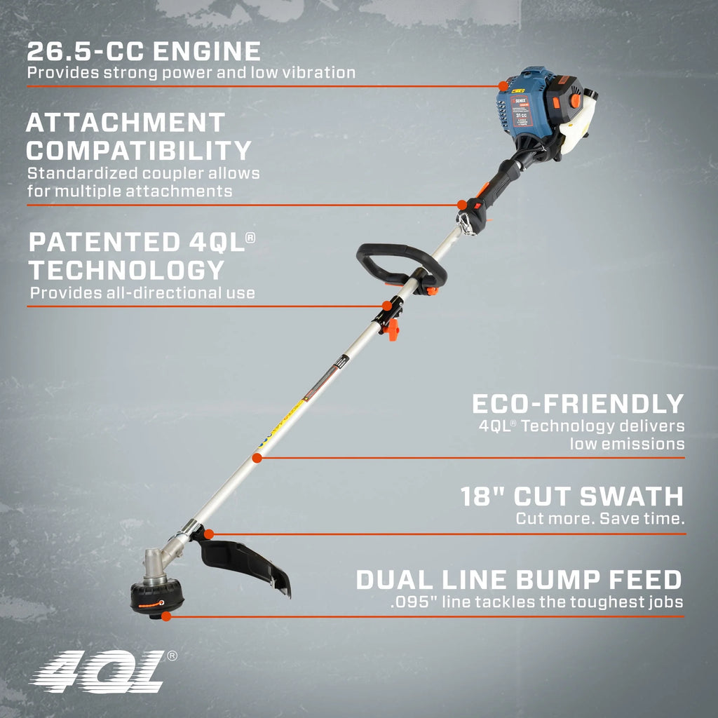 31 cc 4-Cycle Gas Powered String Trimmer X73595