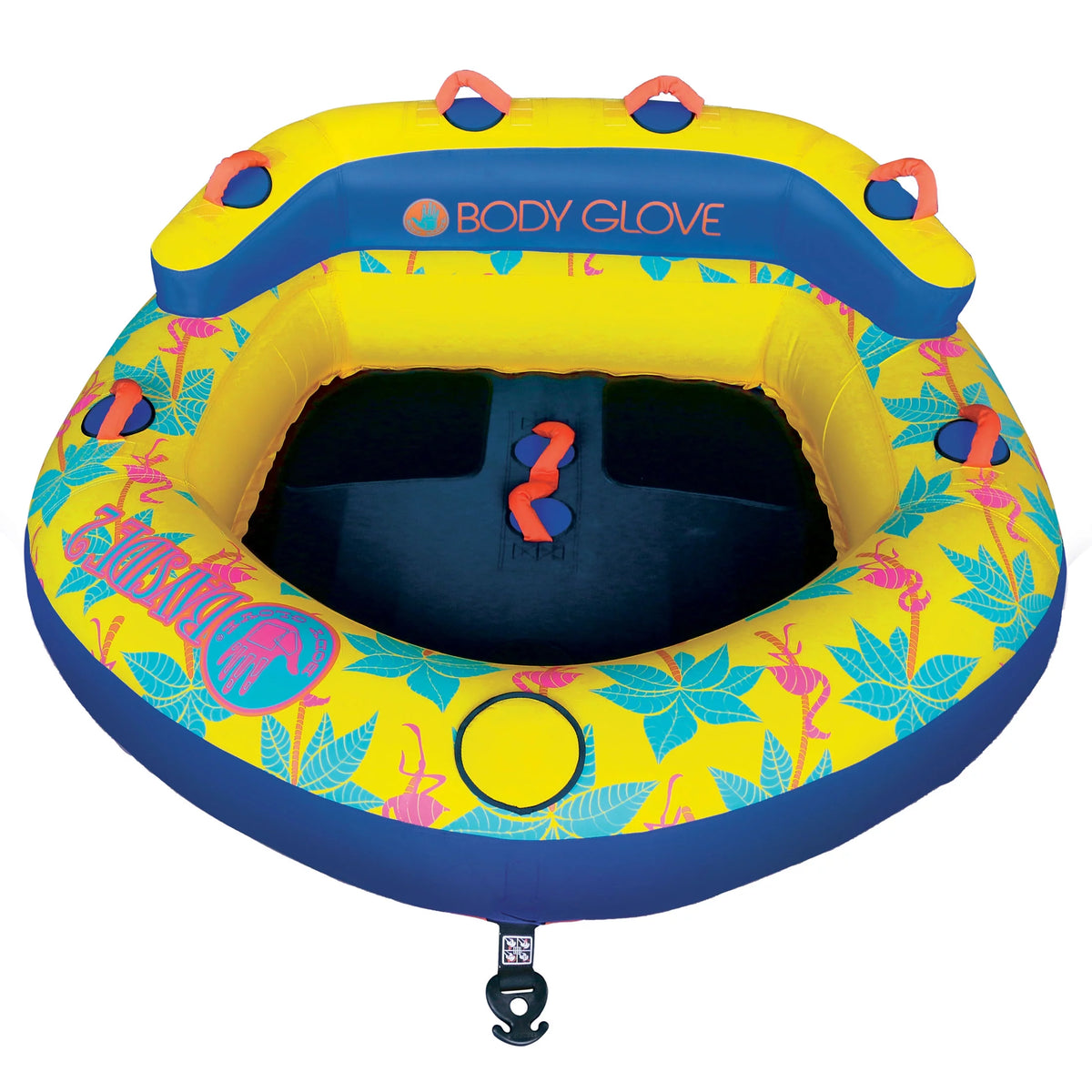 Yellow 2 Person Inflatable Towable Tube V929