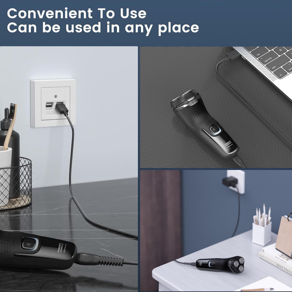 USB Charging Cable for Philips Norelco Shaver L3570