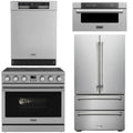 36 Electric Range, Refrigerator, Dishwasher and Microwave C959564