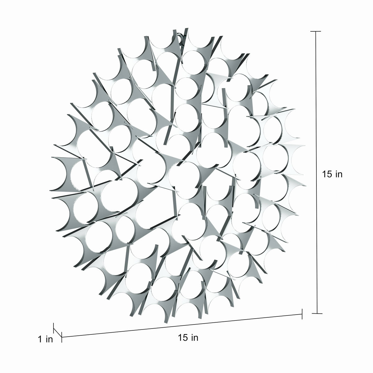 Metal Wall Decor (Set of 3) Silver V73017