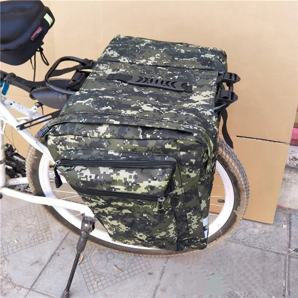 Rear Seat Bag Cycling Bike Rack Double Pannier Bag Y340980