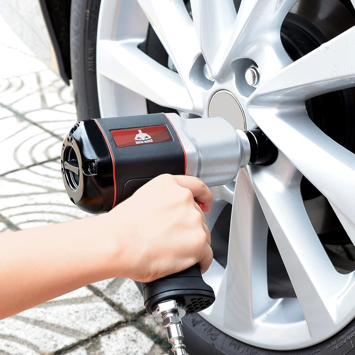 1/2-Inch Drive Air Impact Wrench with 8 Sockets & Case S68686