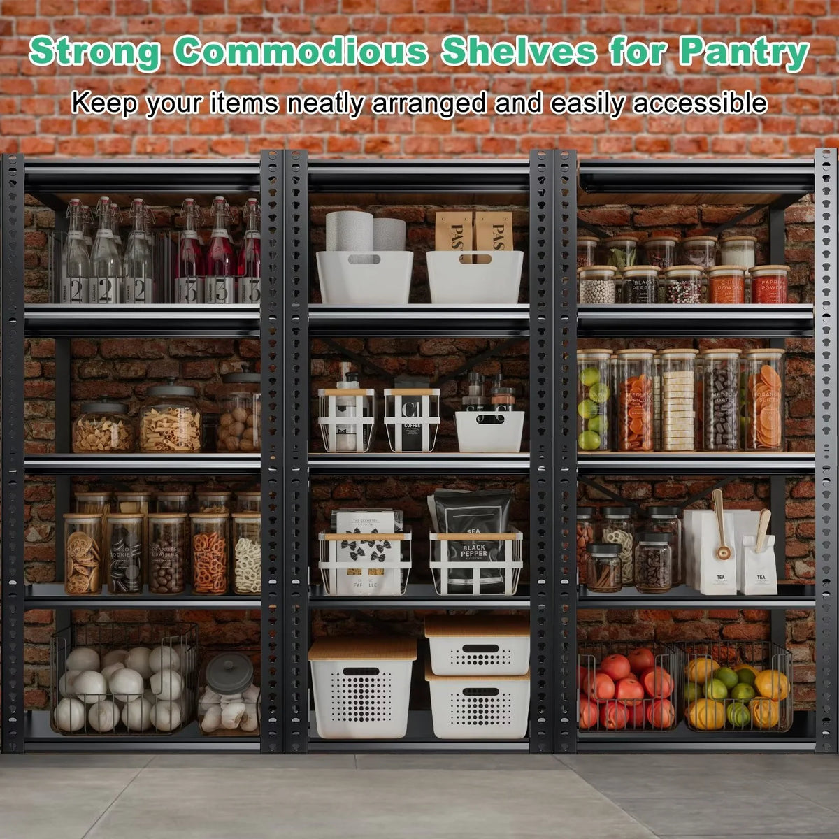5 Tier Heavy Duty Metal Storage Shelves S2470