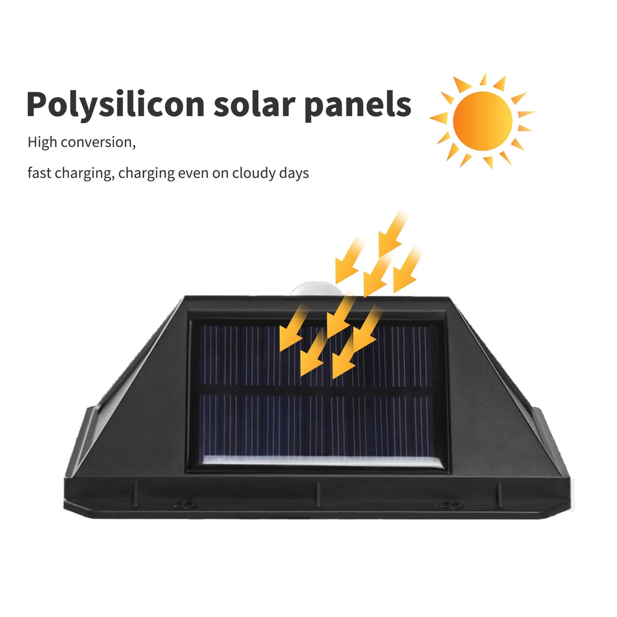 4PCS Solar Wall Light PIR Motion Sensor Waterproof A361849
