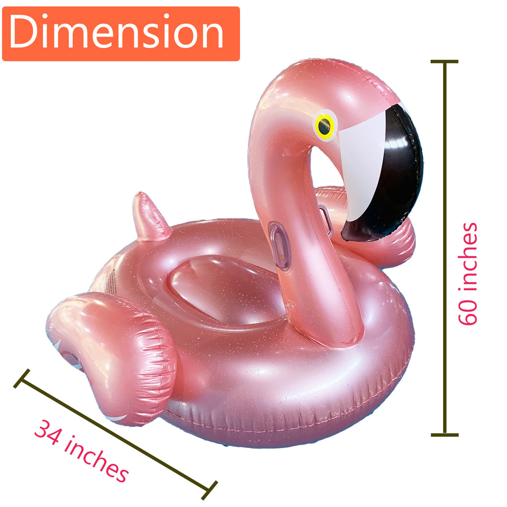 Inflatable Flamingo Pool Float Toy 60x60x34 inches I2196