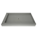32x22 x 48x22 Double Threshold Shower Base with Drain Plate B121883