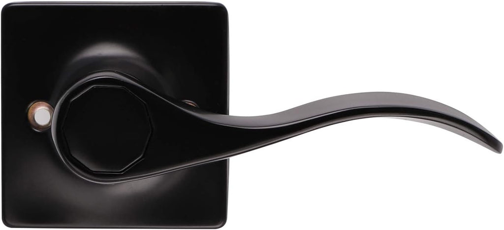 Black Keyless Privacy Door Lever Handles 5 Pack A354