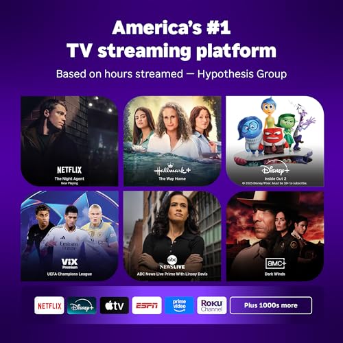 4K HDR Roku Streaming Device with Voice Remote B592824