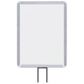 Vertical Fixed Mount Sign Frame, 11 x 14 in. Satin Aluminum L50802