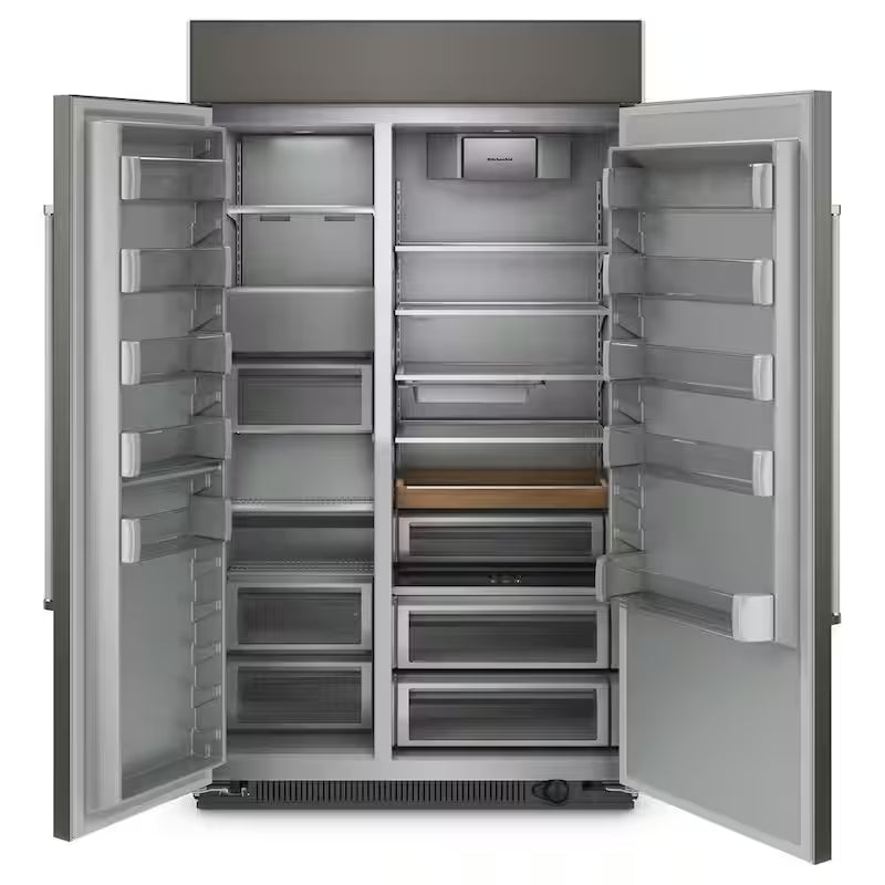 48 in. 30 cu. ft. Side-by-Side Refrigerator with Under-Shelf Prep Zone T178
