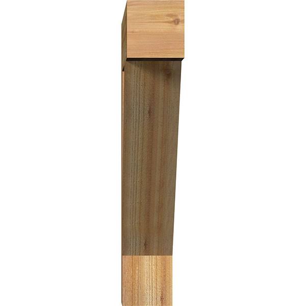 6x22W x 34x22D x 34x22H Traditional Block Rough Sawn Bracket, Western Red Cedar Z75809