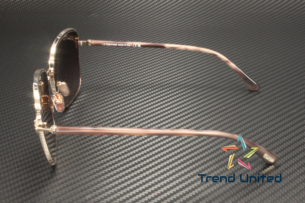 Rose Gold Metal Sunglasses K64981