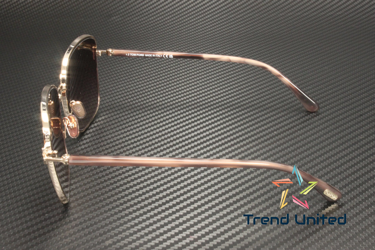 Rose Gold Metal Sunglasses K64981
